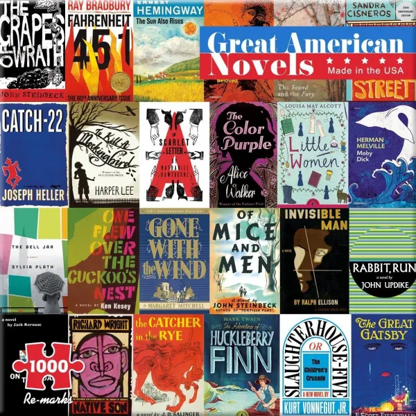 Great American Novels - 1000pc Jigsaw Puzzle By Re-marks