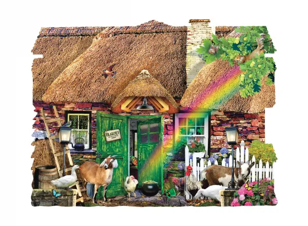 Irish Cottage - 1000pc Shaped Jigsaw Puzzle By Sunsout