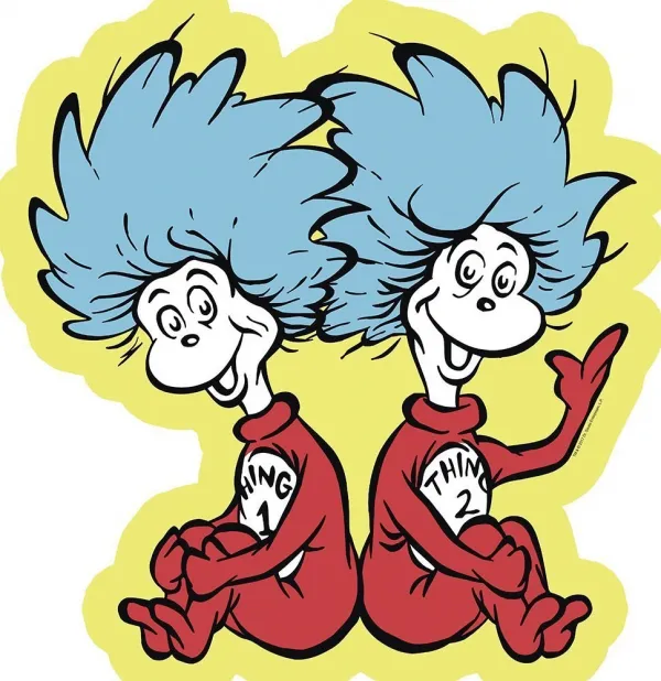 Thing 1 &amp; 2 - 24pc Shaped Floor Puzzle by Ravensburger