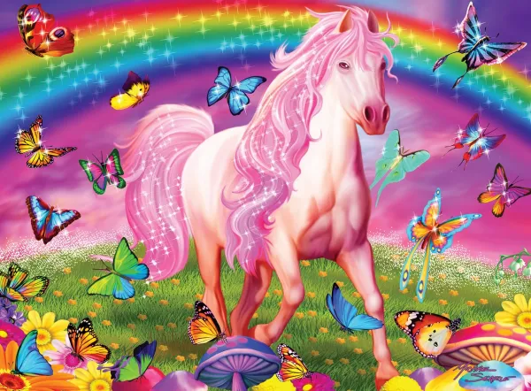 Rainbow World - 60pc Glow-in-the-Dark Jigsaw Puzzle by Masterpieces