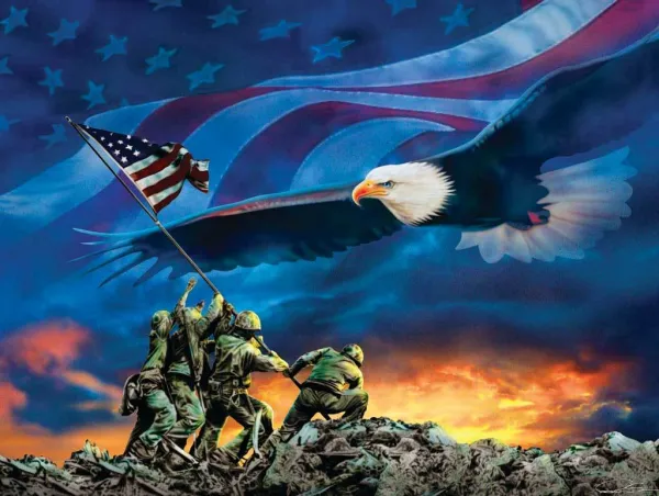 Grand Old Flag - 500pc Jigsaw Puzzle By Sunsout