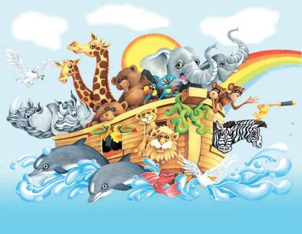 Noah &amp; the Ark - 63pc Jigsaw Puzzle by Sunsout