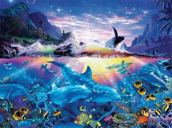 Christian Riese Lassen: Ocean Dance - 1000pc Jigsaw Puzzle by Ceaco