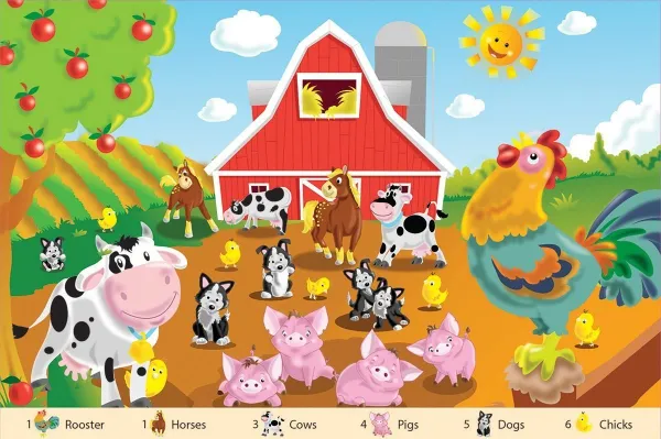 Farm Friends - 24pc Floor Jigsaw Puzzle By White Mountain