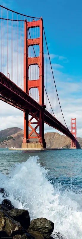 Golden Gate Bridge - 1000pc Vertical Jigsaw Puzzle By Heye