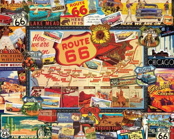 Route 66 - 1000pc Jigsaw Puzzle by White Mountain