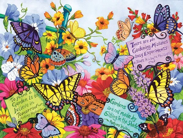 Butterfly Oasis - 500pc Jigsaw Puzzle By Sunsout