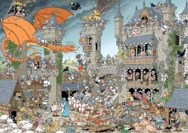 Pieces of History: The Castle - 1000pc Jigsaw Puzzle By Jumbo  			  					NEW