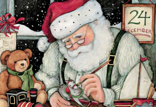 Santa's Workshop - 1000pc Jigsaw Puzzle by Lang