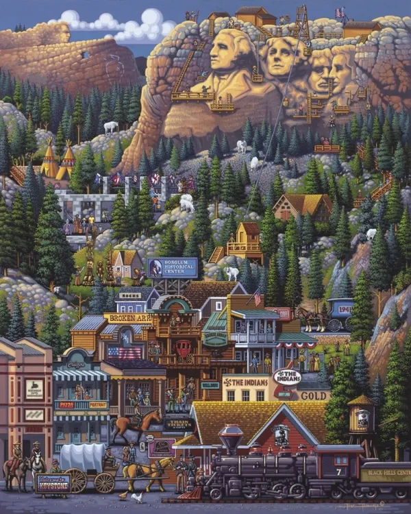 The Black Hills - 1000pc Jigsaw Puzzle by Dowdle