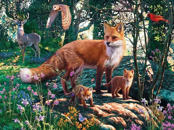 Hidden Images: The Woodlands - 550pc Glow in the Dark Jigsaw Puzzle By Masterpieces
