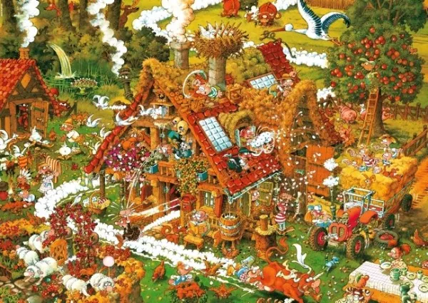 Ryba: Funny Farm - 1500pc Jigsaw Puzzle By Heye