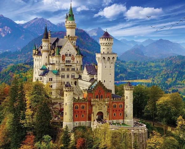 Neuschwanstein Castle - 1000pc Jigsaw Puzzle By White Mountain