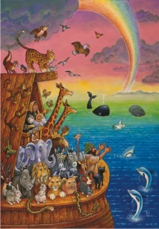 Noah &amp; The rainbow - 260pc Jigsaw Puzzle by Anatolian
