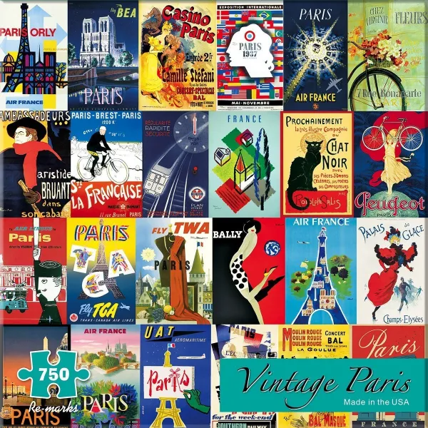 Vintage Paris - 750pc Jigsaw Puzzle By Re-marks