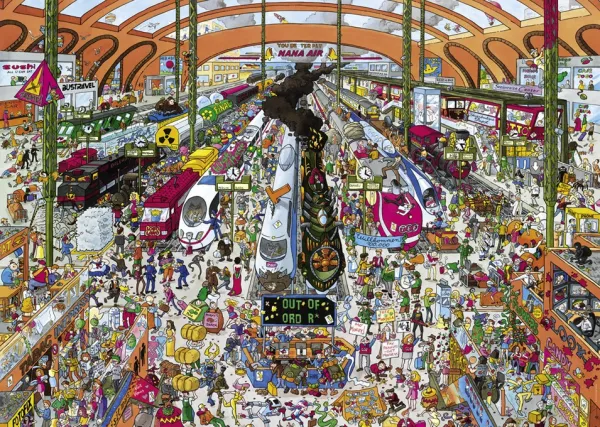 SchÃ¶ne: Train Station - 2000pc Jigsaw Puzzle By Heye