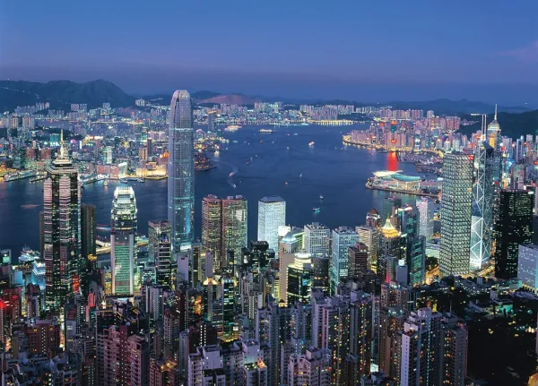 Hong Kong By Night - 2000pc Jigsaw Puzzle by Tomax
