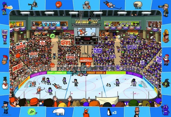 Spot &amp; Find Hockey - 100pc Jigsaw Puzzle by Eurographics