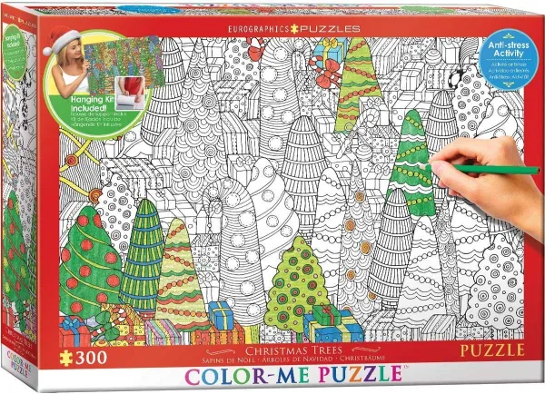 Christmas Trees - 300pc Jigsaw Puzzle by Eurographics