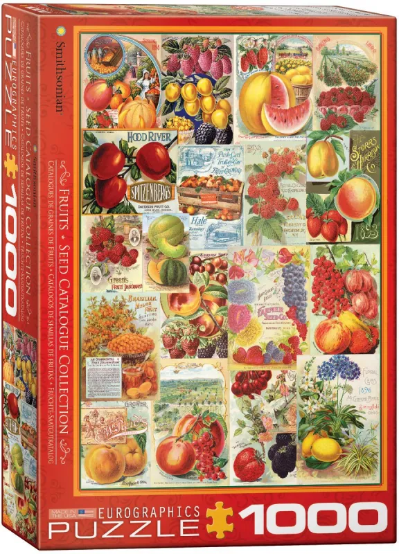 Seed Catalog: Smithsonian, Fruits - 1000pc Jigsaw Puzzle by Eurographics