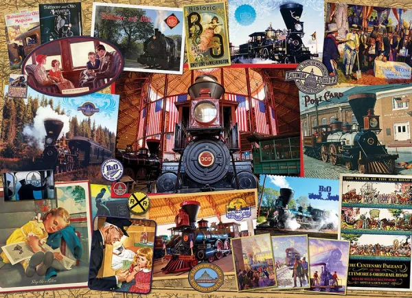 B&amp;O Railroad - 1000pc Jigsaw Puzzle by Cobble Hill