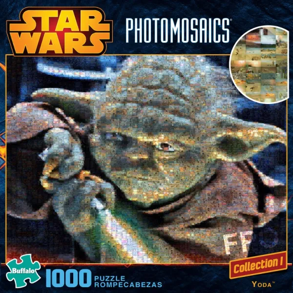 Star Wars: Yoda - 1000pc Photomosaic Jigsaw Puzzle By Buffalo Games