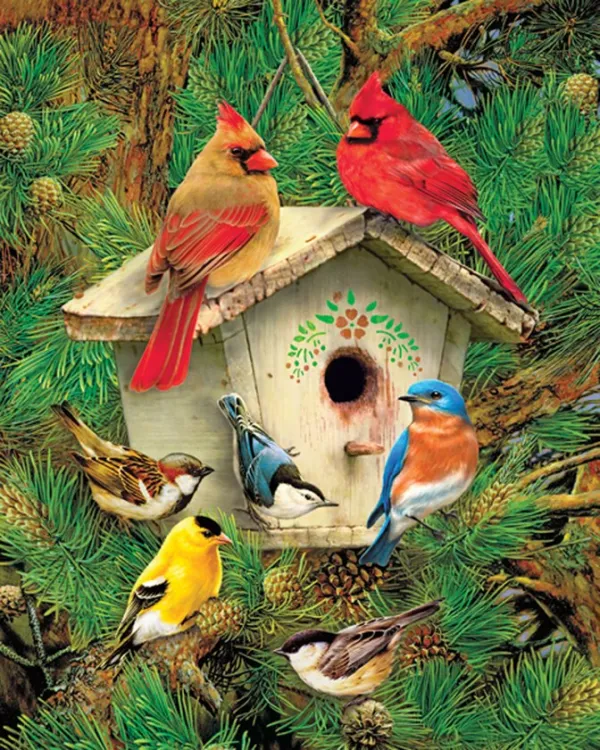 Feathered Retreat - 1000pc Jigsaw Puzzle by Springbok