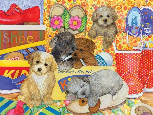 Hush Puppies - 400pc Family Puzzle by Cobble Hill