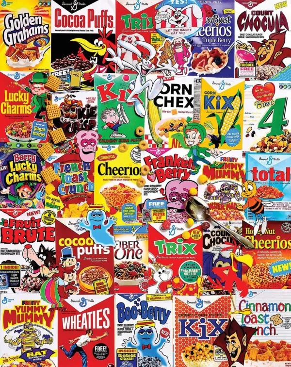 Cereal Boxes - 1000pc Jigsaw Puzzle By White Mountain