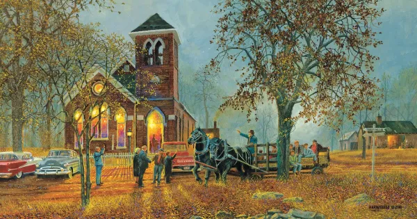 Old Fashioned Hayride - 1000pc Jigsaw Puzzle by Sunsout