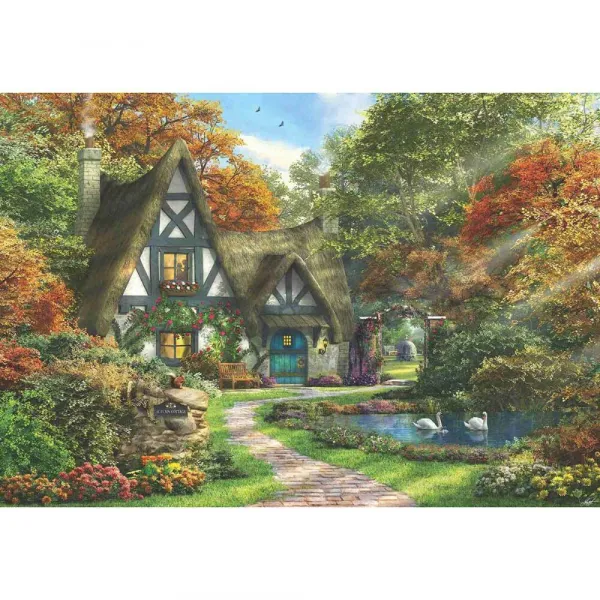The Autumn Cottage - 2000pc Jigsaw Puzzle by Anatolian