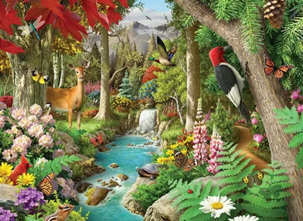 The Calming Stream - 500pc Jigsaw Puzzle by Masterpieces