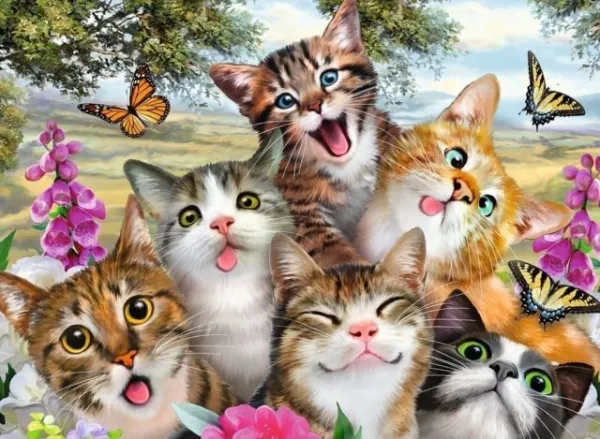 Friendly Felines - 200pc Jigsaw Puzzle by Ravensburger