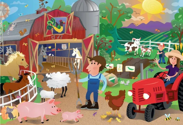 Farm Mania - 24pc Super Sized Jigsaw Floor Puzzle By Ravensburger