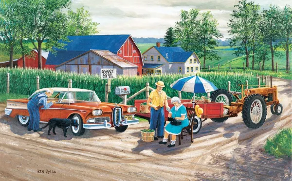 Doc's New Edsel - 300pc Jigsaw Puzzle by Sunsout