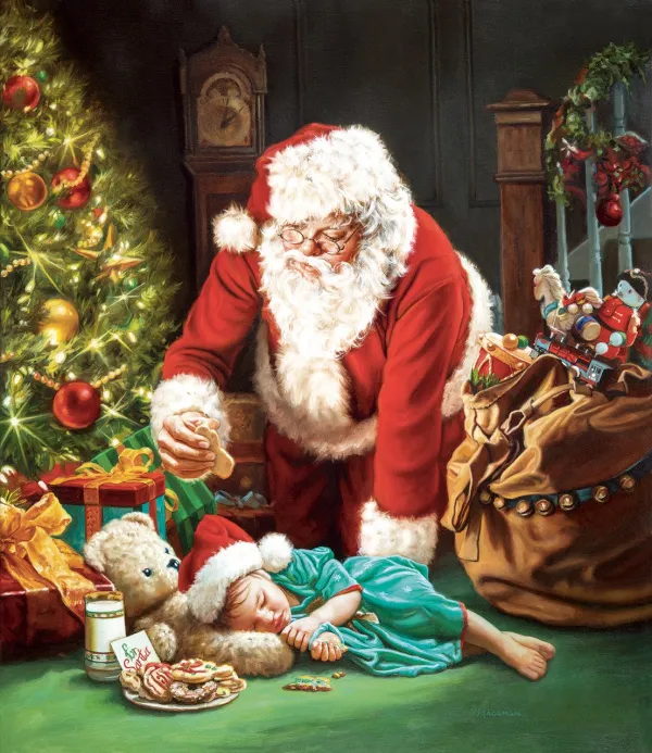 A Cookie for Santa - 1000pc Jigsaw Puzzle by Sunsout