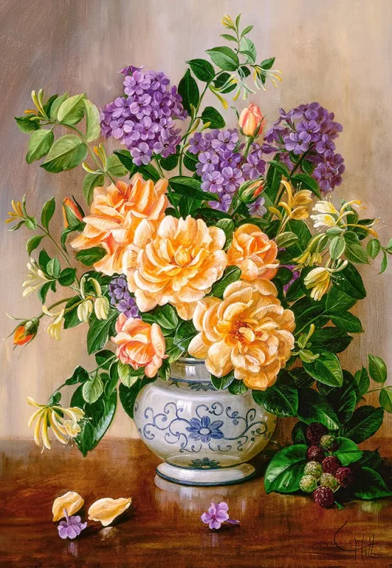 Floral - 1000pc Jigsaw Puzzle By Castorland