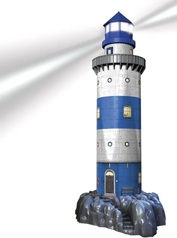 Lighthouse: Night Edition - 216pc Light-Up 3D Jigsaw Puzzle By Ravensburger