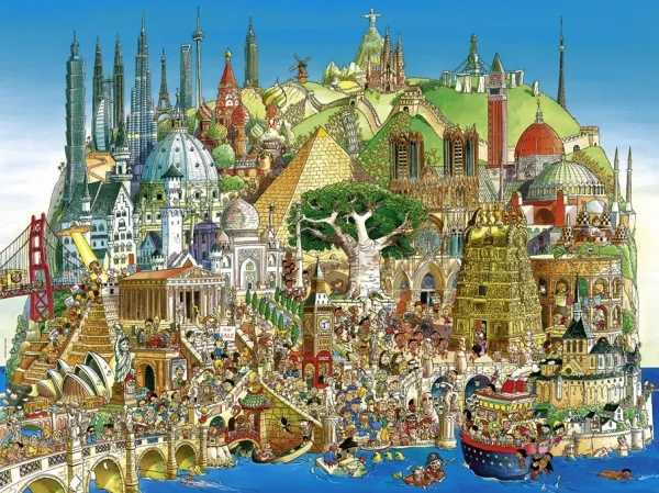 Prades: Global City - 1500pc Jigsaw Puzzle By Heye