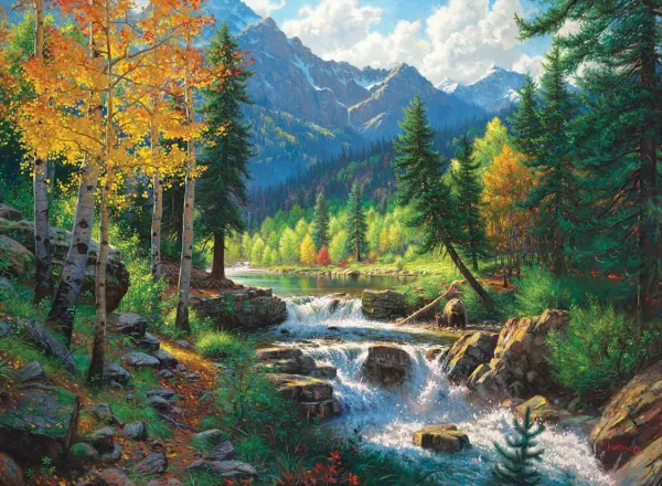 Mountain Medley - 1000+pc Large Format Jigsaw Puzzle by SunsOut