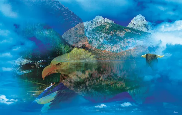 Eagle Dreamscape - 550pc Jigsaw Puzzle By Sunsout
