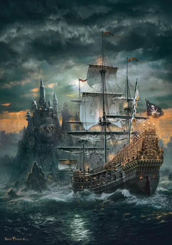 The Pirate Ship - 1500pc Jigsaw Puzzle by Clementoni