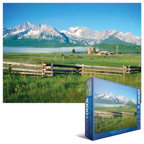 Sawtooth Mountains, ID - 1000pc Jigsaw Puzzle by Eurographics