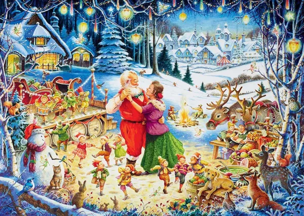 Santa's Christmas Party - 1000pc Jigsaw Puzzle By Ravensburger