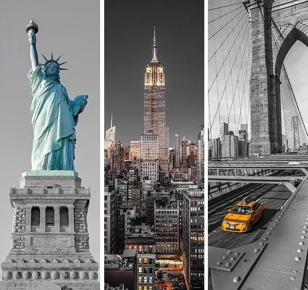 New York Trittico - 3 x 500pc Jigsaw Puzzle MultiPack by Clementoni