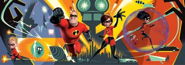 Disney: Incredibles 2 - 700pc Panoramic Jigsaw Puzzle by Ceaco