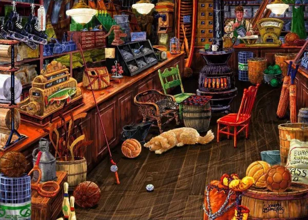 Love to Shop: Walts Sporting Goods - 1000pc Jigsaw Puzzle by Holdson