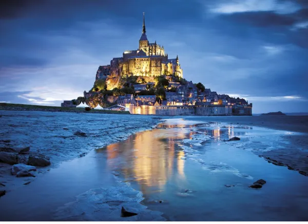 Le Mont Saint-Michel - 1500pc Jigsaw Puzzle by Clementoni