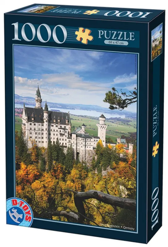Neuschwanstein Portrait - 1000pc Jigsaw Puzzle by D-Toys