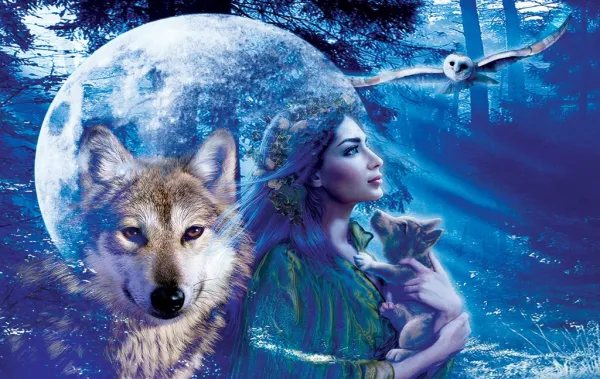 Moonlit Brethren - 550pc Jigsaw Puzzle by Sunsout